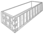 ~20 Cubic Yard Construction Trash Container