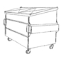3 Cubic Yard Trash Bin