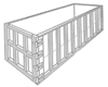 40 Cubic Yard Demolition Waste Container